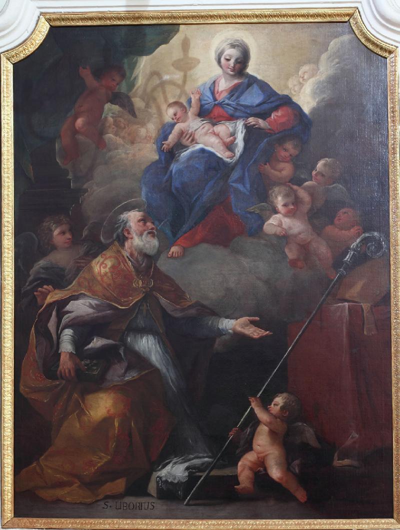 29-Ambito napoletano secc. XVII-XVIII, Madonna con Gesù Bambino e San Liborio-beweb